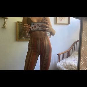 Urban high waisted cara kick flare pants